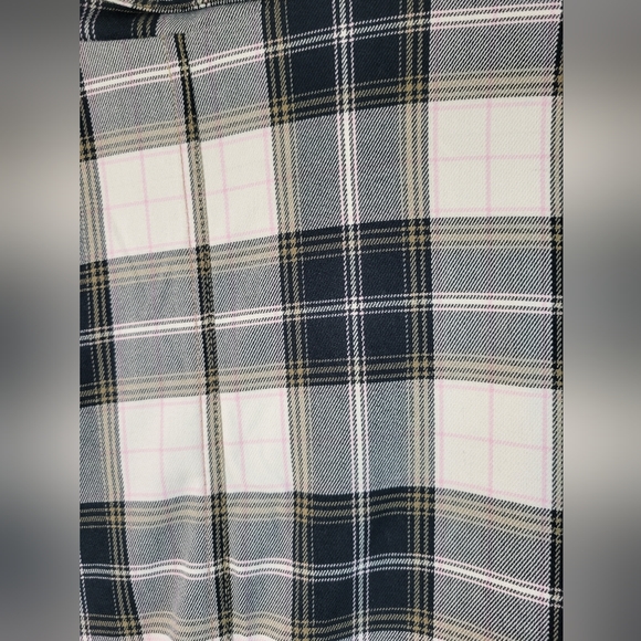 NWT Free People Freddie Longline Plaid Blazer Green Cream - Picture 6 of 9